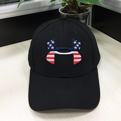 Brand Baseball Cap  Hat Under Armour Fit Cap trucker usa flag Black Dad Hat   eb-33286332